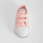 Zapatilla lona rosa doble velcro BACHE