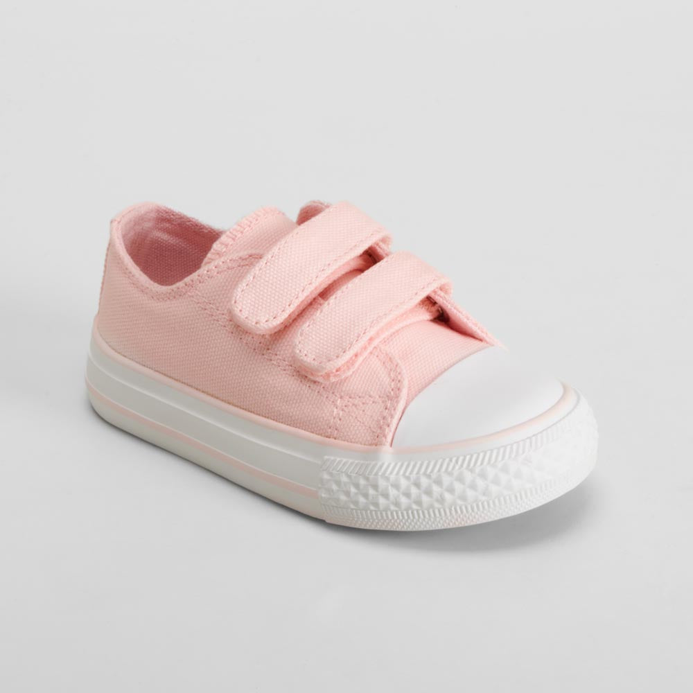 Zapatilla lona rosa doble velcro BACHE