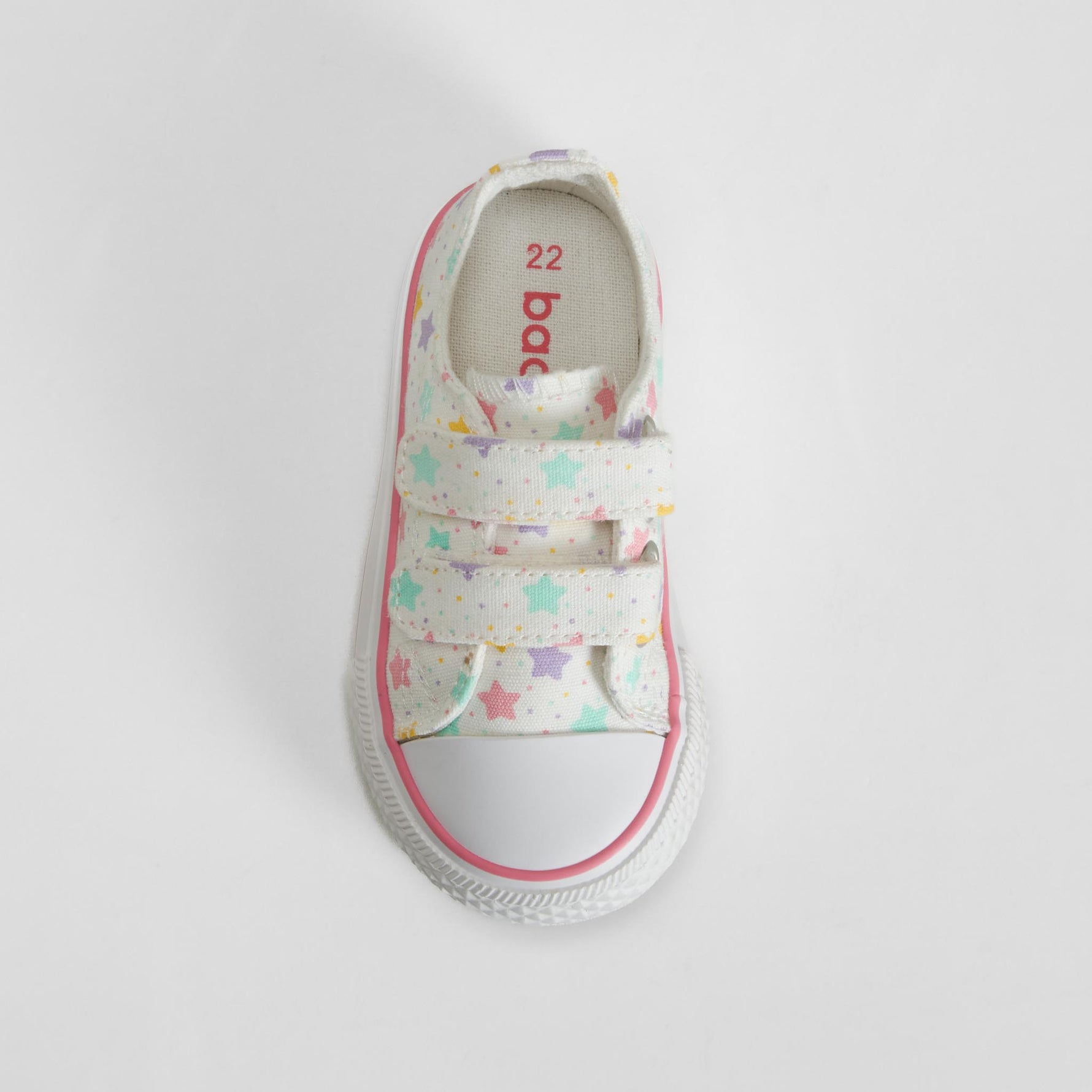 Zapatilla lona estrellas multicolor velcro BACHE