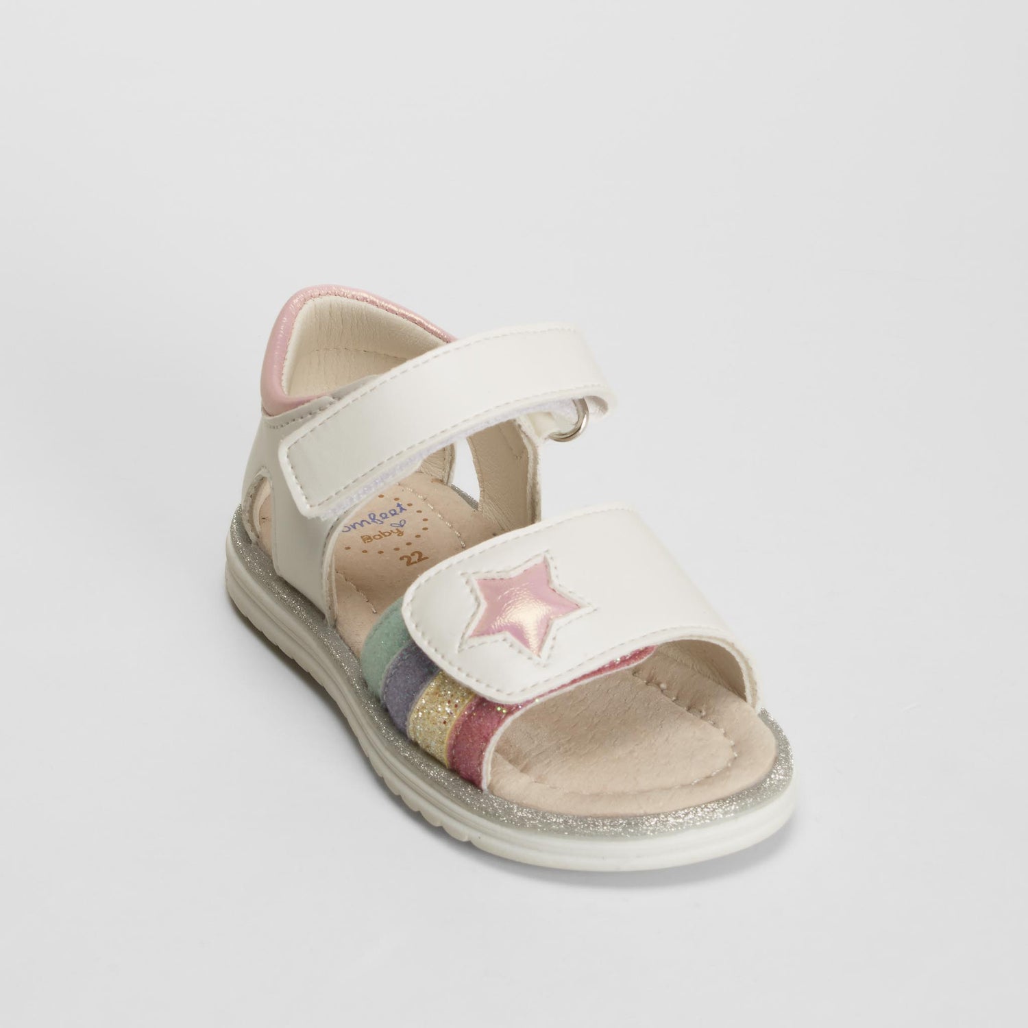 Sandalia plana bebé blanca COMFEET BABY