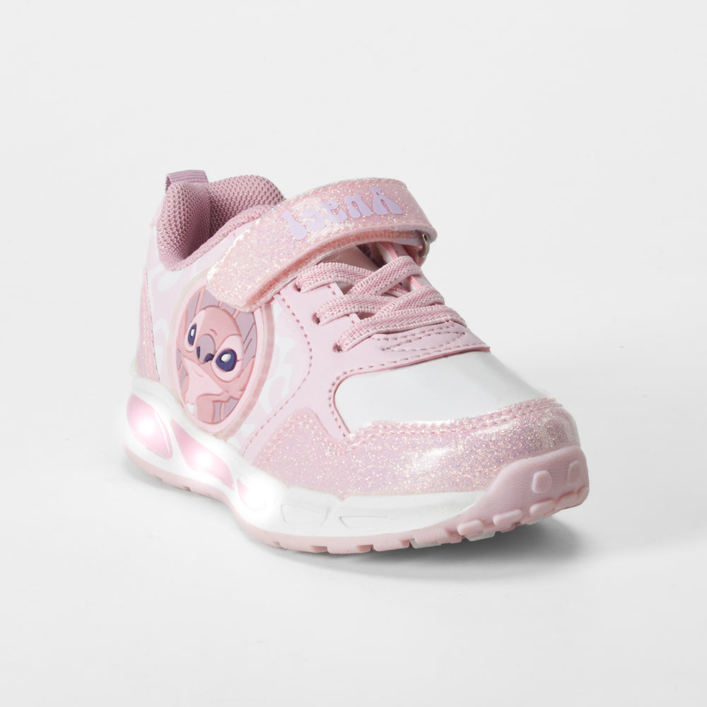Deportiva infantil rosa y brillantes STITCH