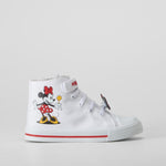 Zapatilla lona alta blanca MINNIE