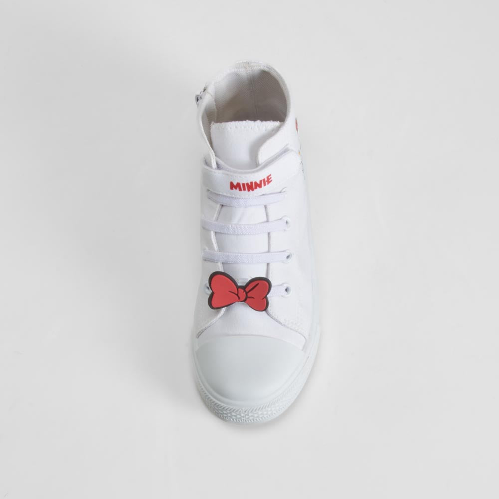 Zapatilla lona alta blanca MINNIE