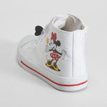 Zapatilla lona alta blanca MINNIE