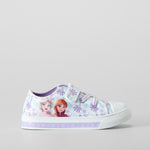 Zapatilla lona morada con luces FROZEN