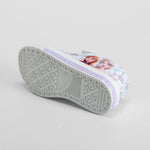 Zapatilla lona morada con luces FROZEN