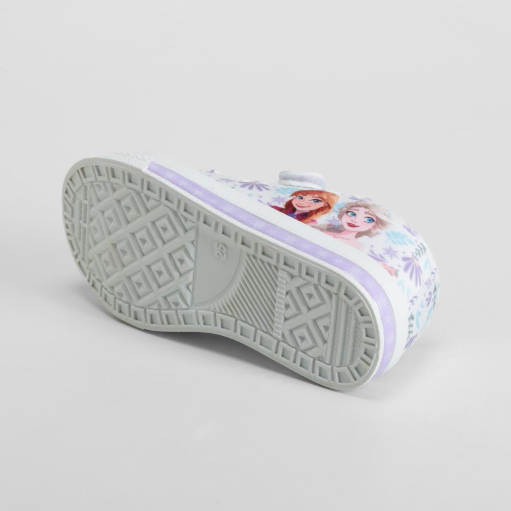 Zapatilla lona morada con luces FROZEN