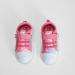 Zapatilla lona velcro y cordones rosa BEPPI