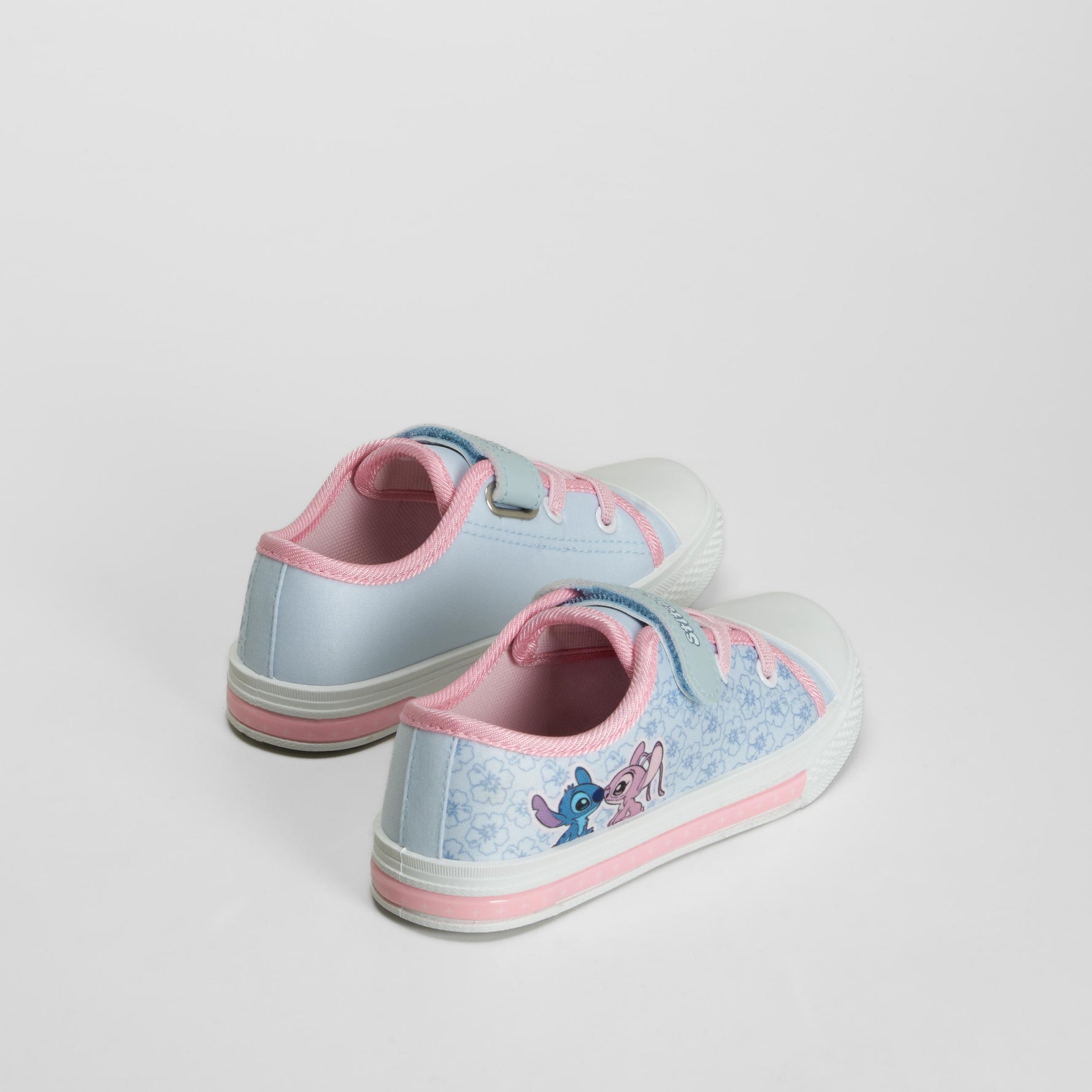 Zapatilla lona dibujo y detalles azul STITCH