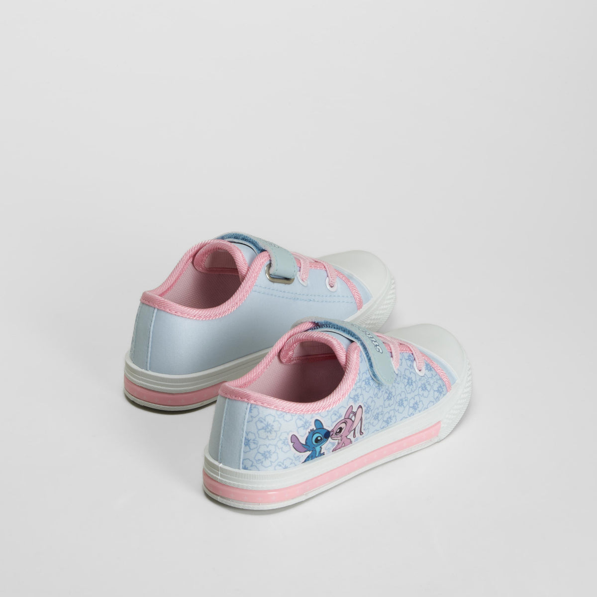 Zapatilla lona dibujo y detalles azul STITCH
