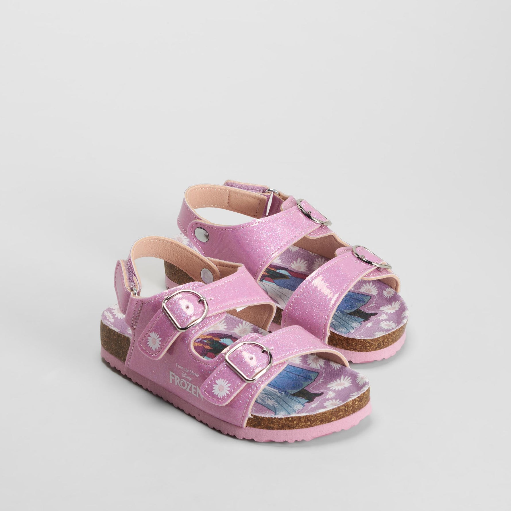 Sandalia bio hebillas rosa FROZEN
