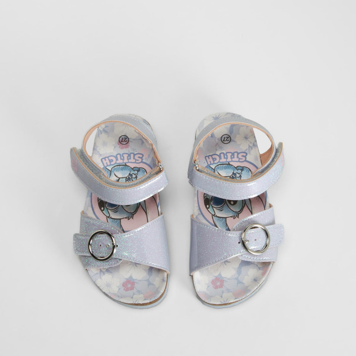 Sandalia bio velcro azul STITCH