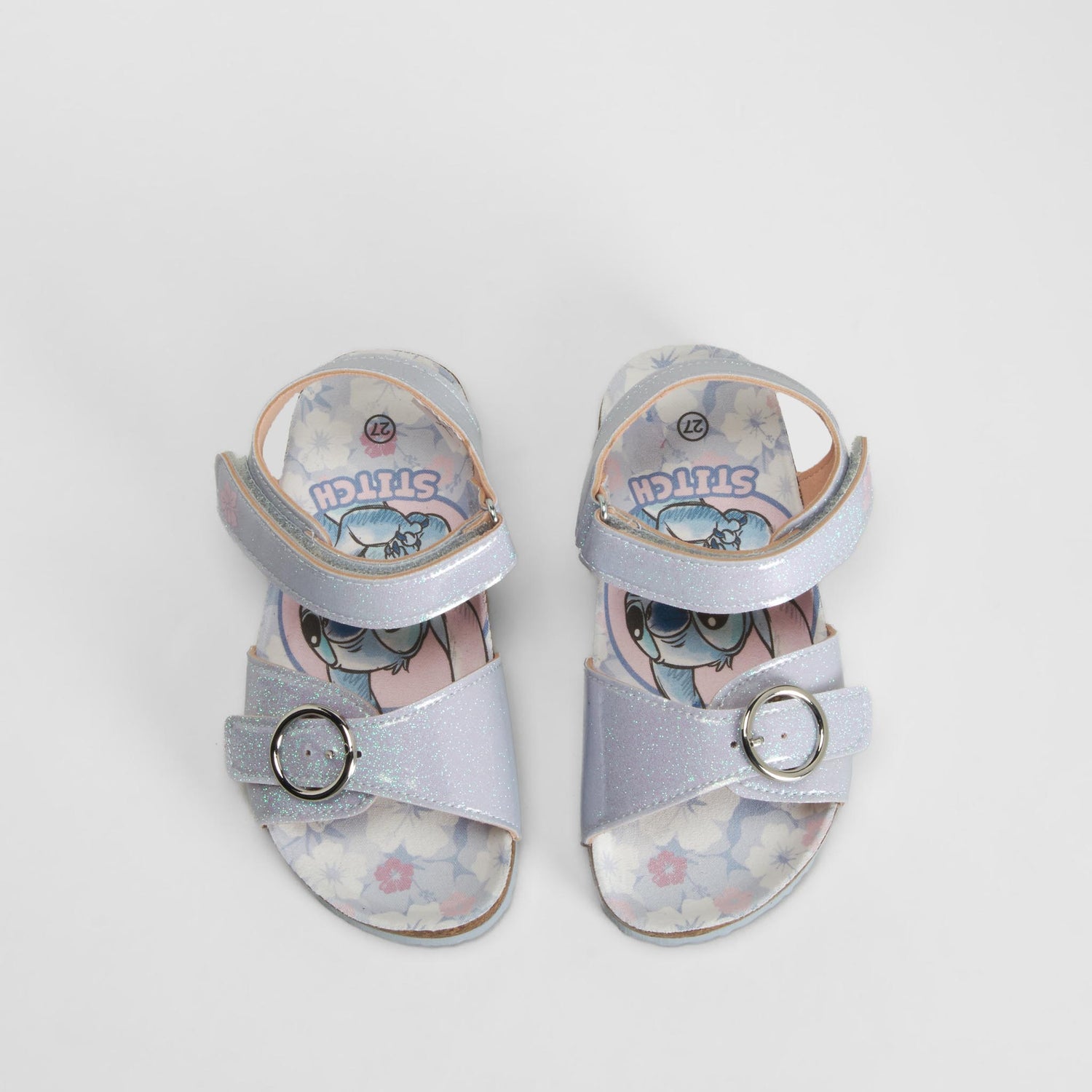 Sandalia bio velcro azul STITCH