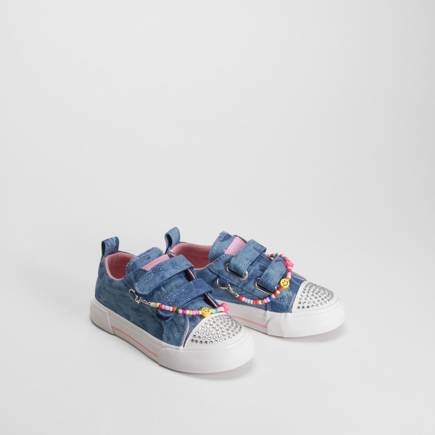 Zapatilla de lona pulsera denim azul BEPPI