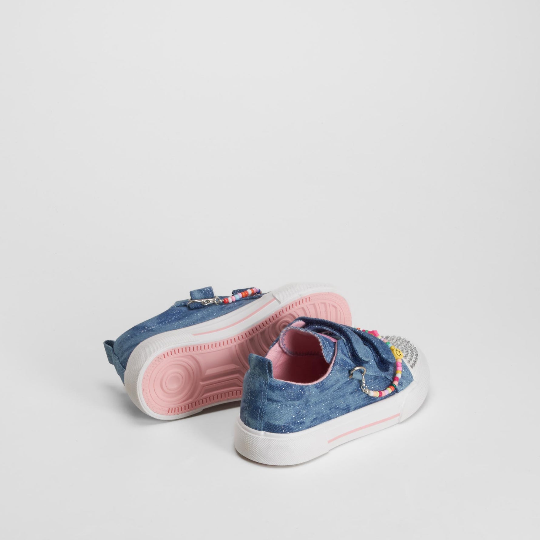 Zapatilla de lona pulsera denim azul BEPPI