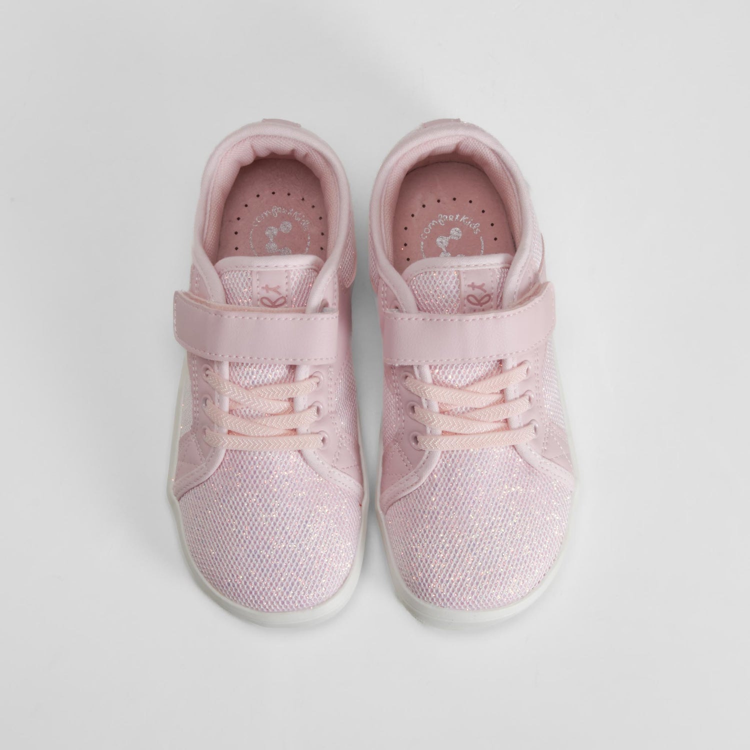 Zapatilla deportiva mesh brillo rosa COMFEET