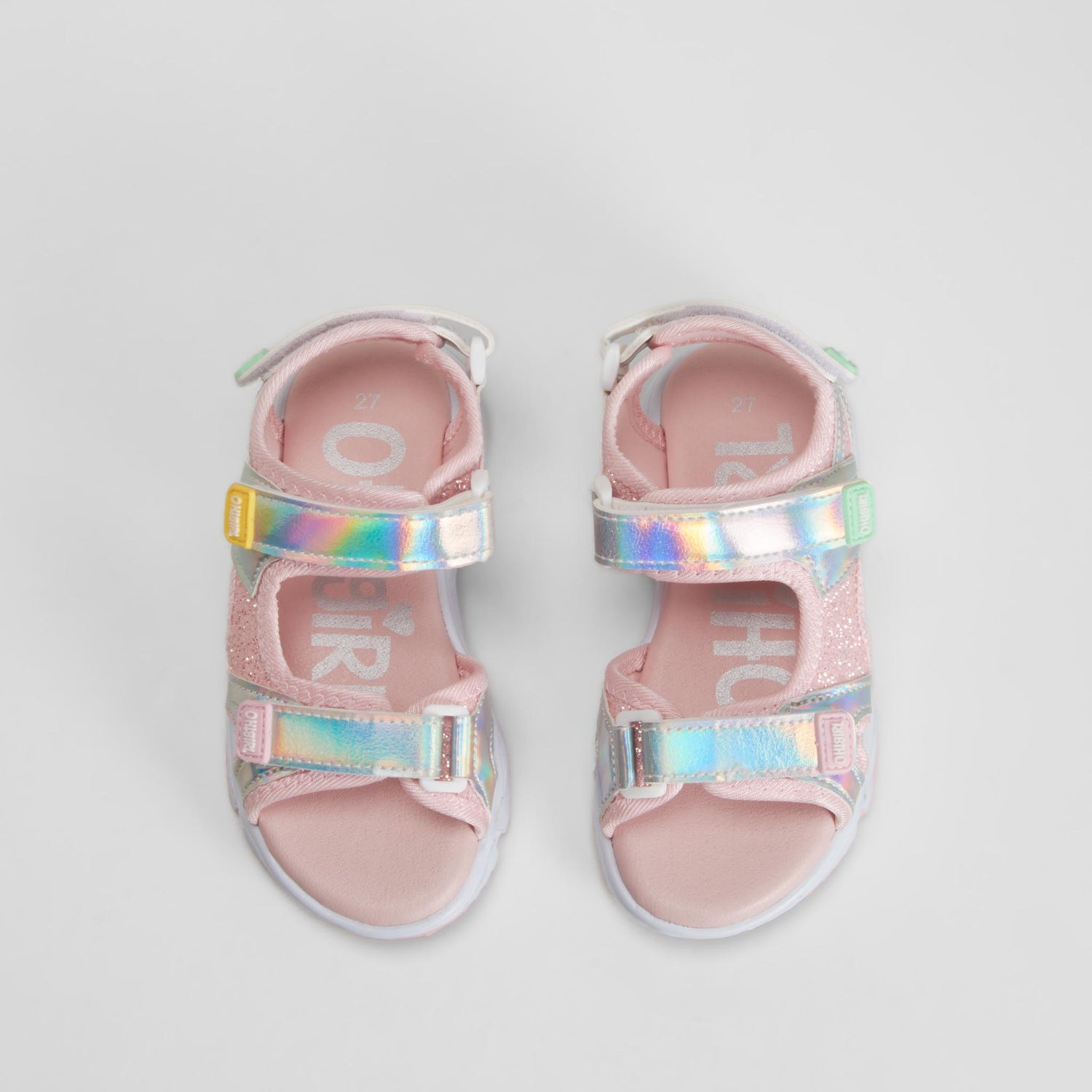 Sandalia chunky brillante plata OH GIRL!