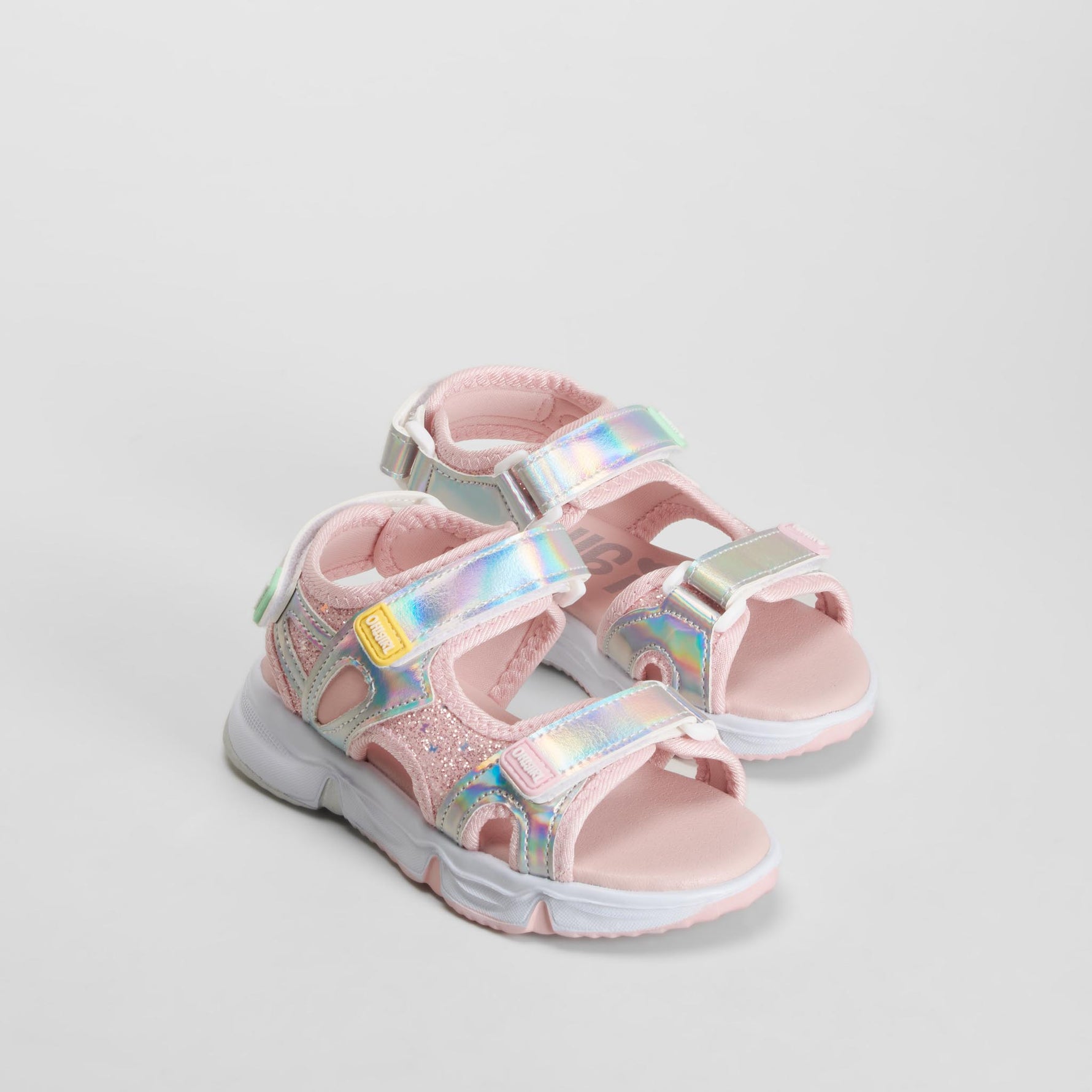 Sandalia chunky brillante plata OH GIRL!