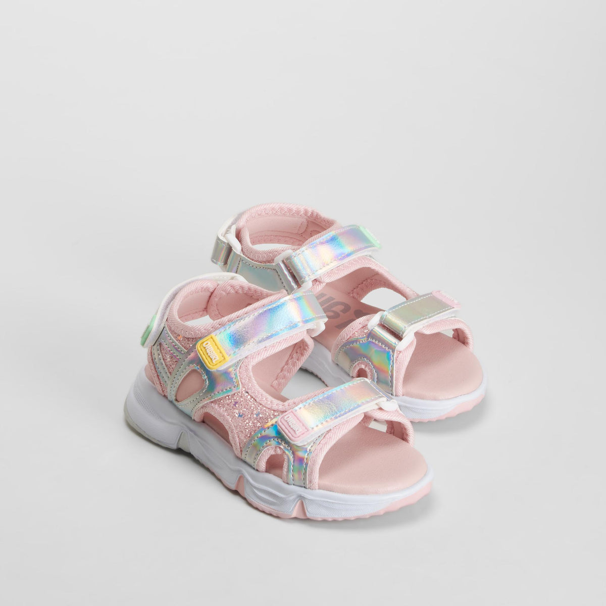 Sandalia chunky brillante plata OH GIRL!