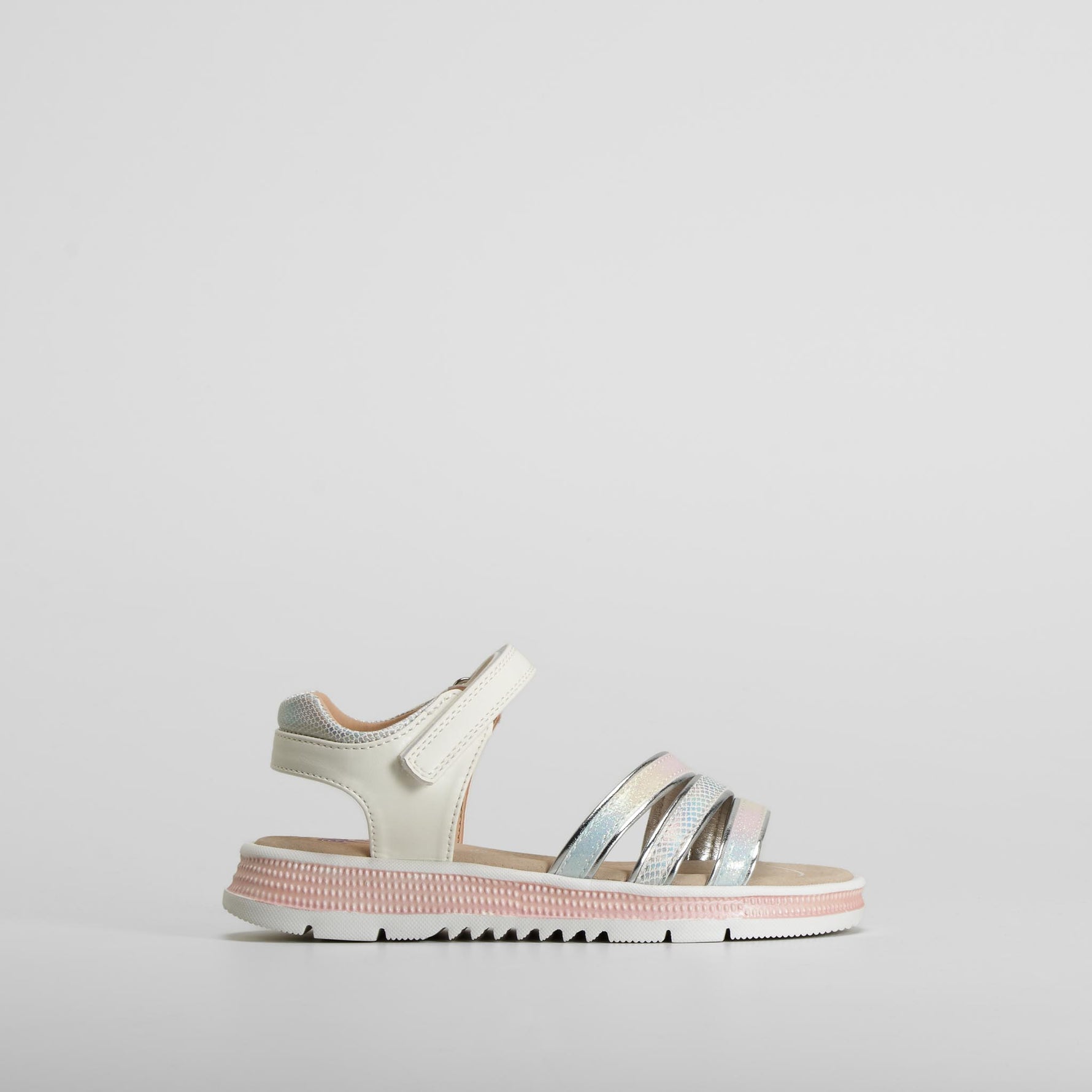 Sandalia tiras plata COMFEET KIDS