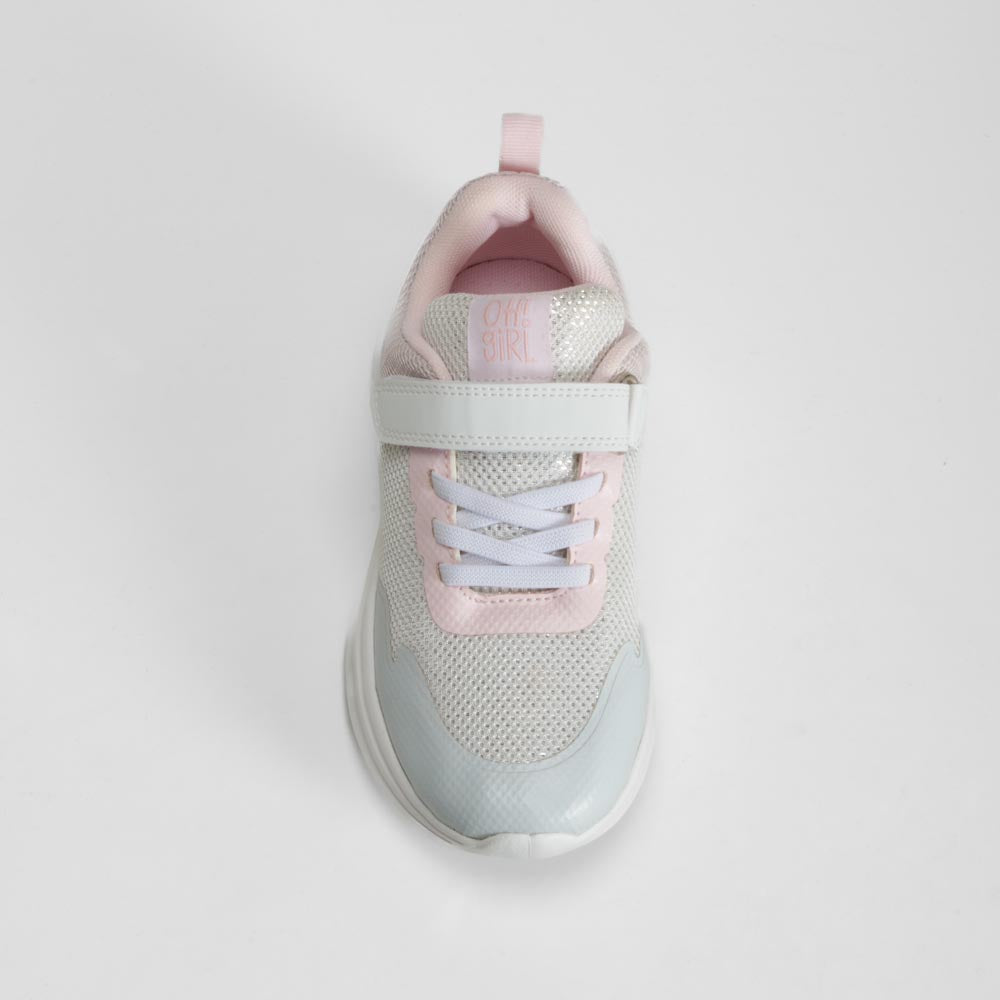 Zapatilla casual velcro rosa OH GIRL!
