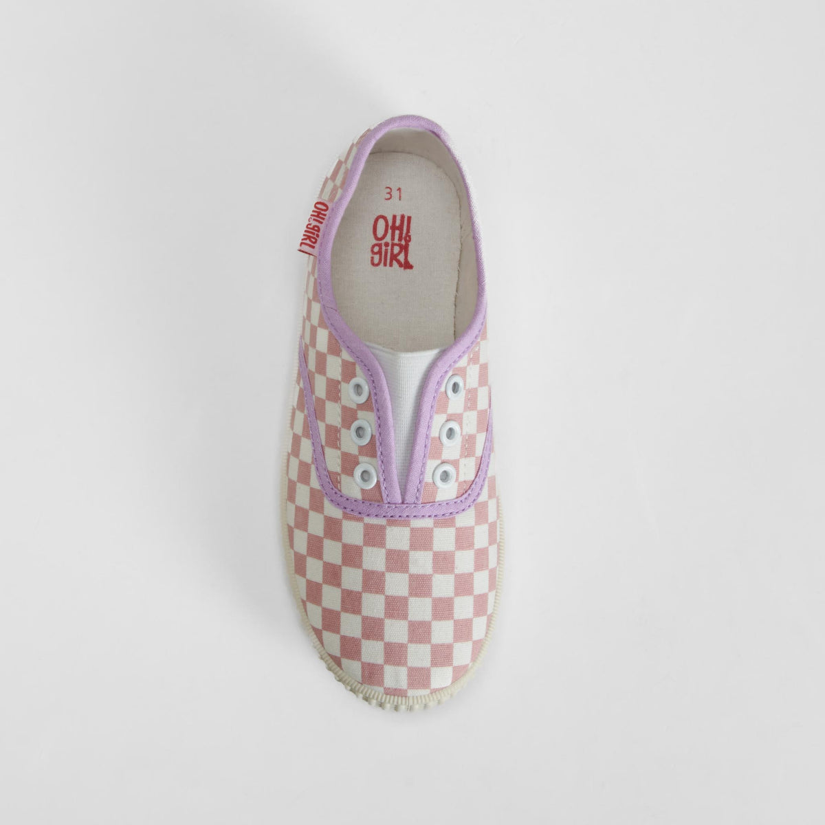 Zapatilla lona print cuadros multicolor OH GIRL!