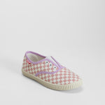 Zapatilla lona print cuadros multicolor OH GIRL!