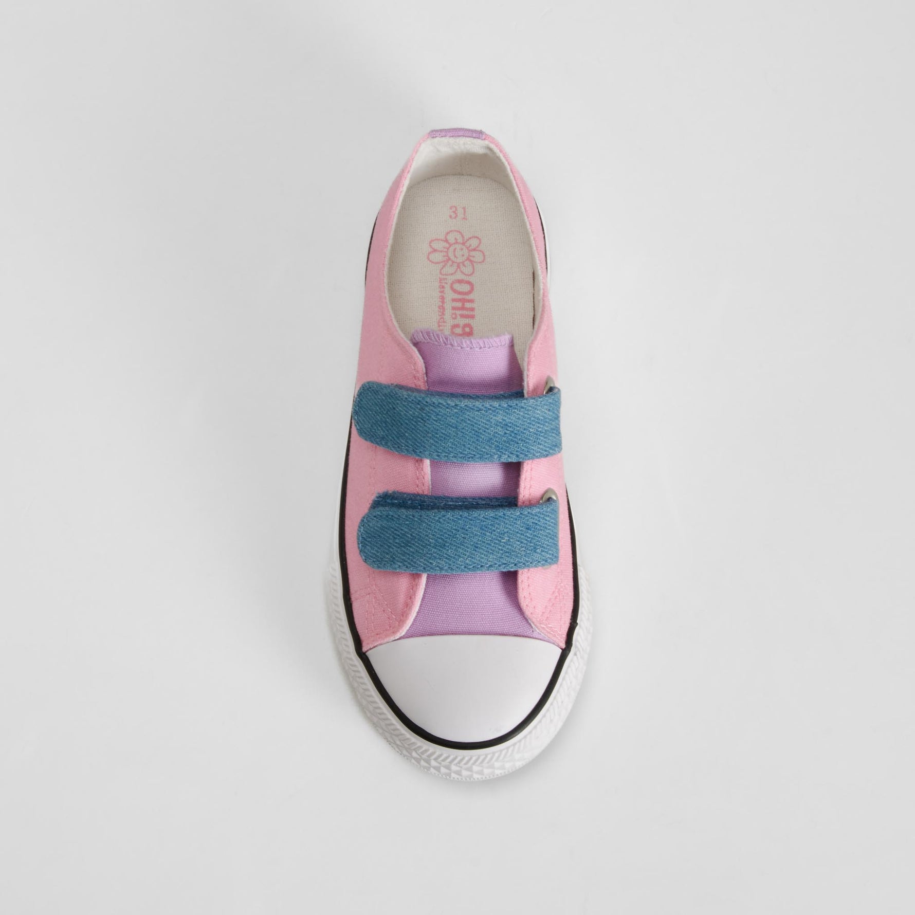 Zapatilla lona velcro bicolor rosa OH GIRL!