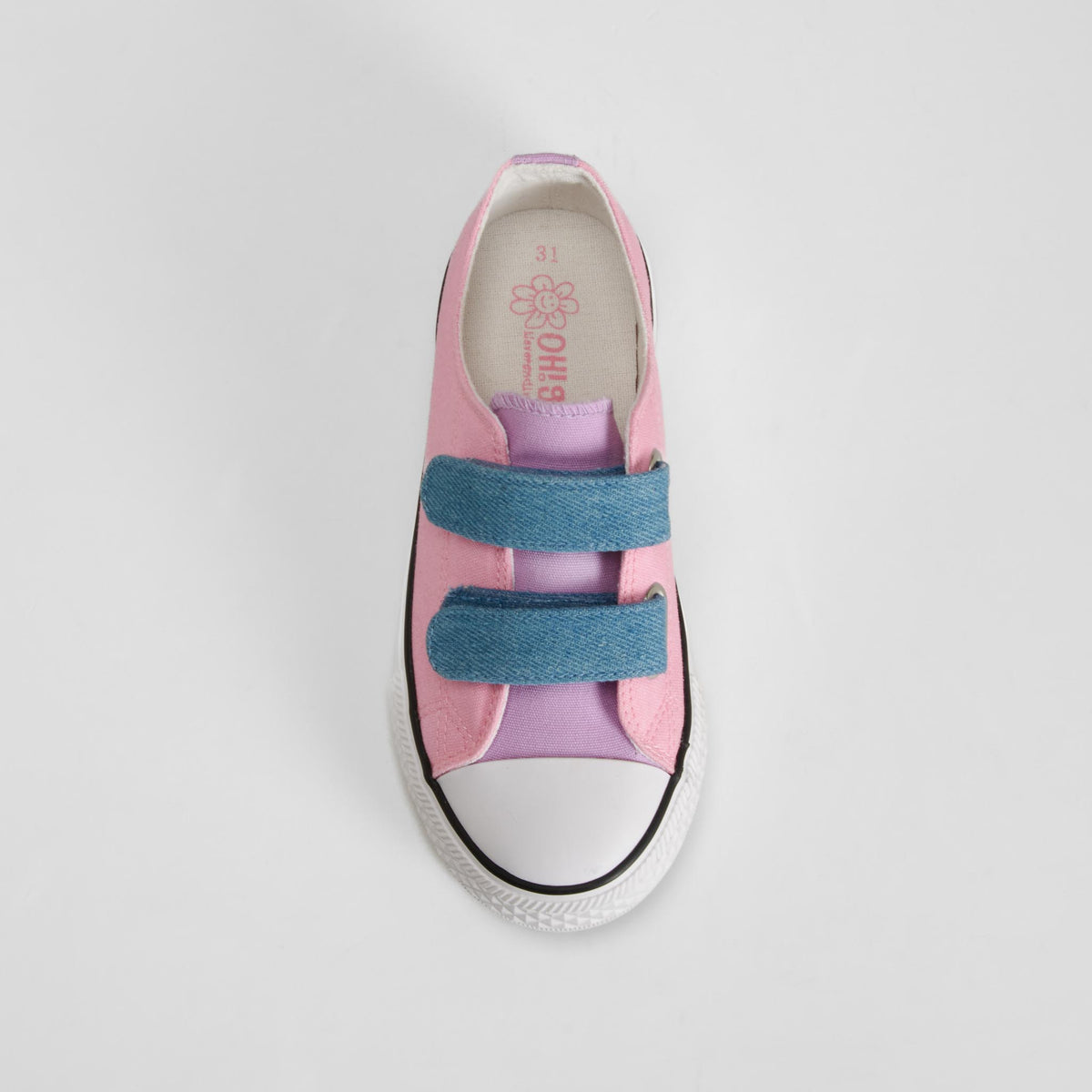 Zapatilla lona velcro bicolor rosa OH GIRL!
