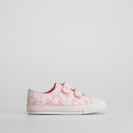 Zapatilla lona velcro flores rosa OH GIRL!