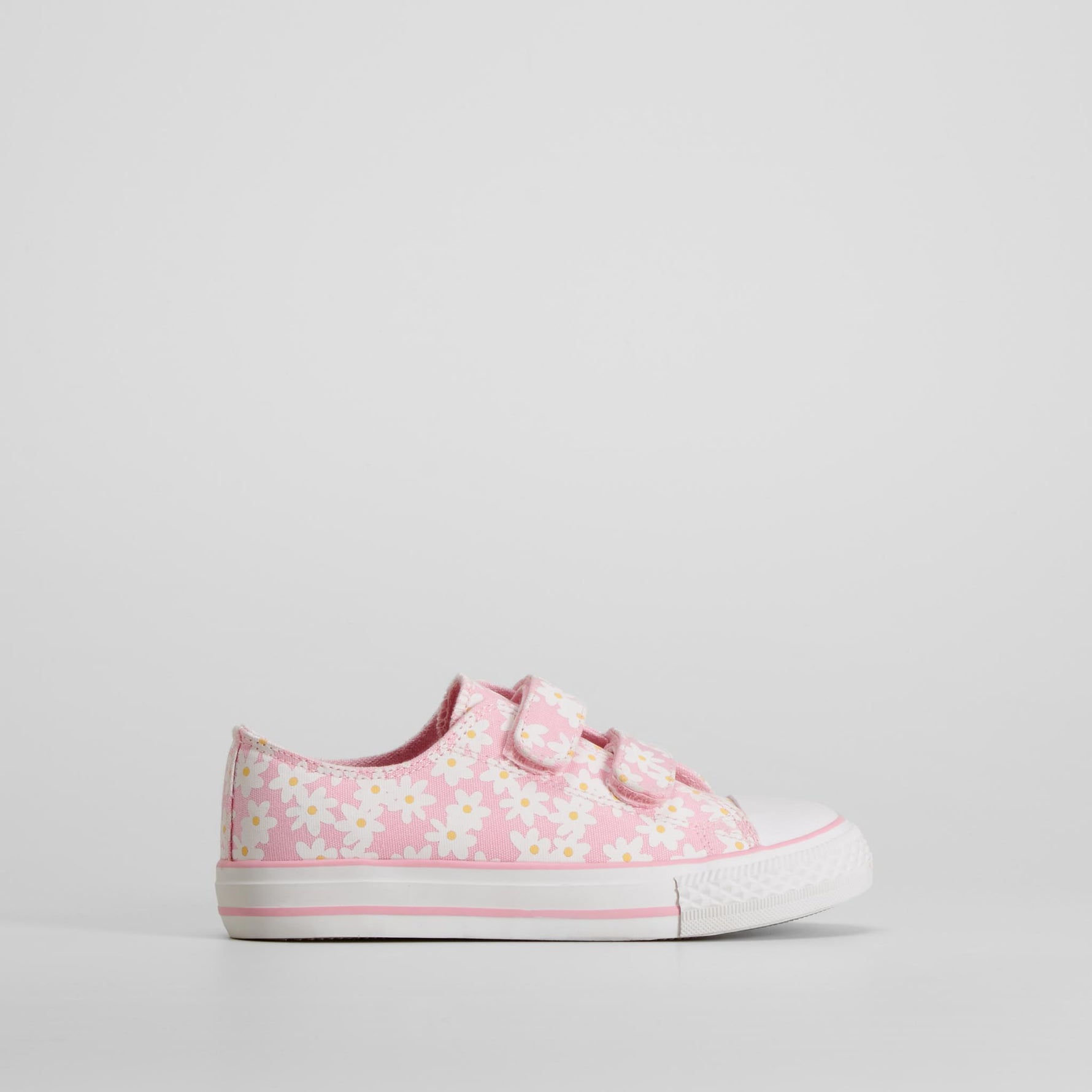 Zapatilla lona velcro flores rosa OH GIRL!