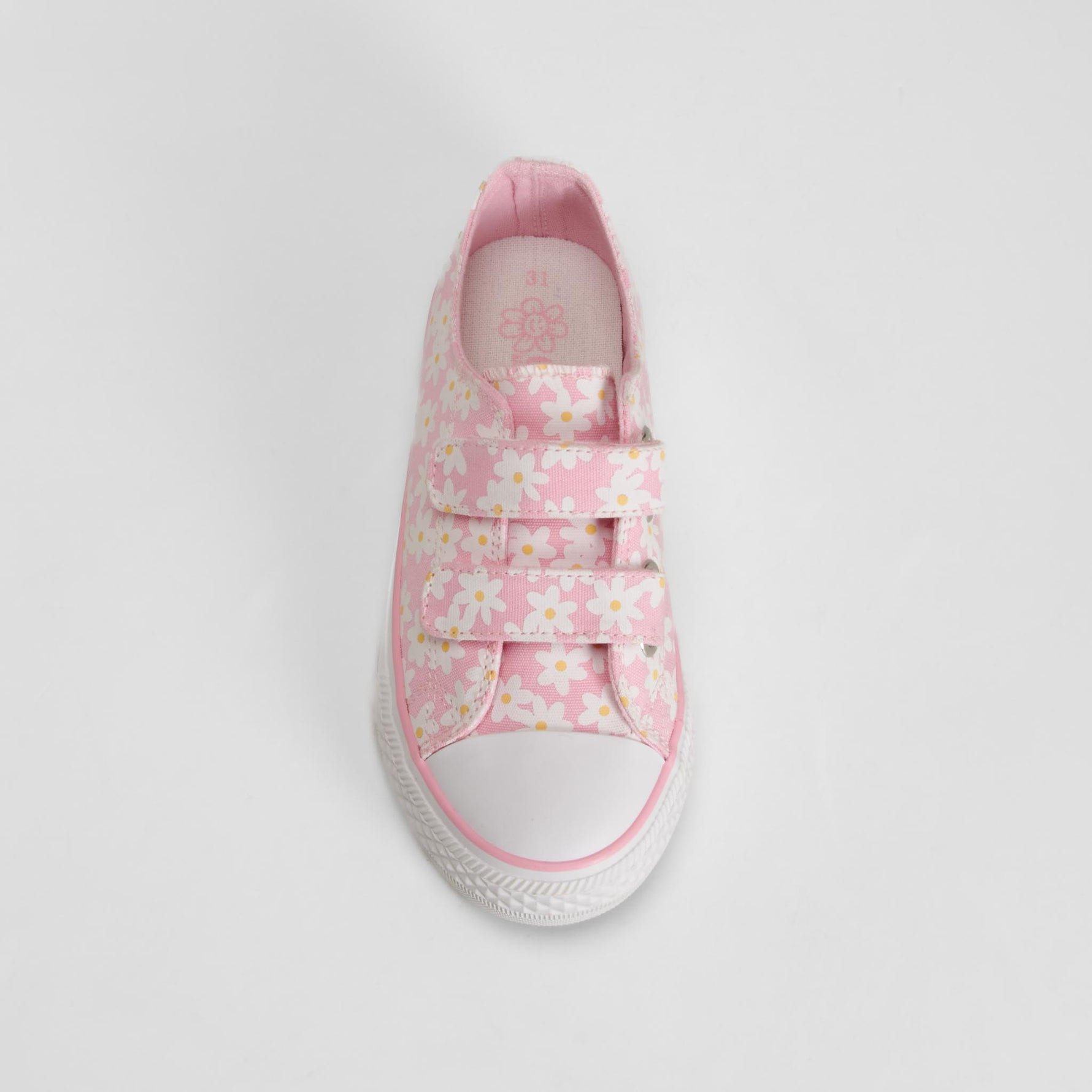 Zapatilla lona velcro flores rosa OH GIRL!