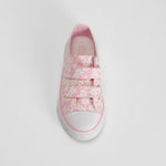 Zapatilla lona velcro flores rosa OH GIRL!