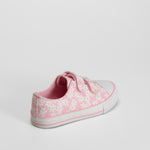 Zapatilla lona velcro flores rosa OH GIRL!