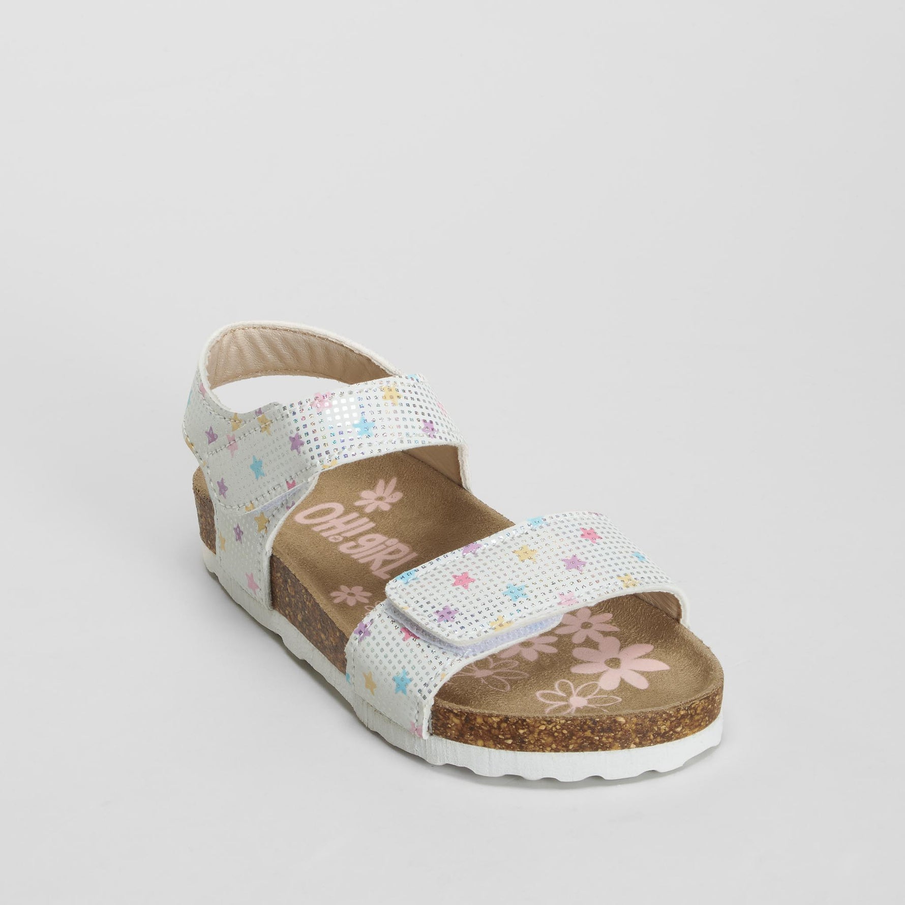 Sandalia bio estampado estrellas blanca OH GIRL!
