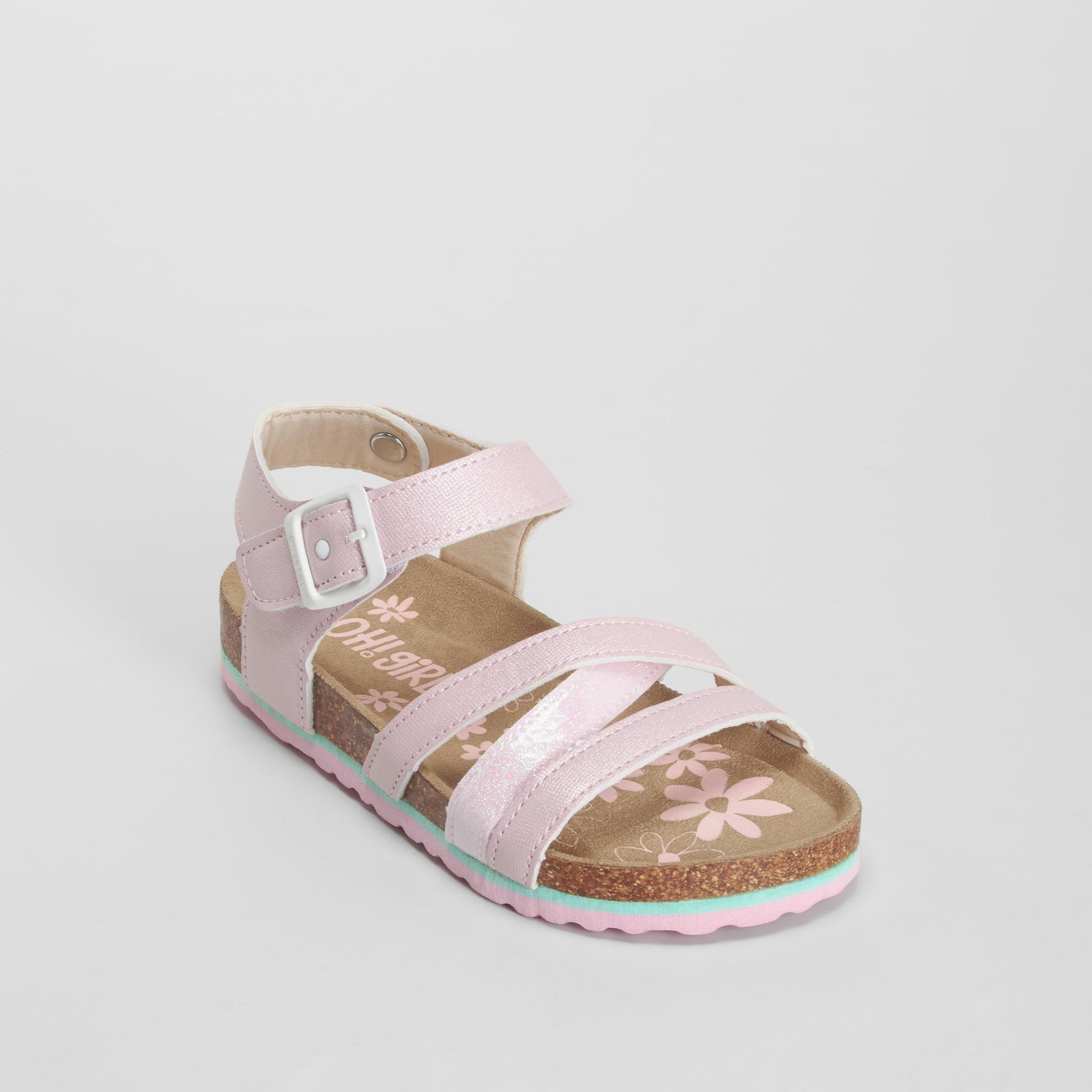Sandalia bio tiras rosa OH GIRL!