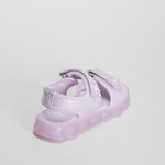 Sandalia suela goma luces morada OH GIRL!