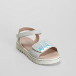 Sandalia plana corona plata OH GIRL!