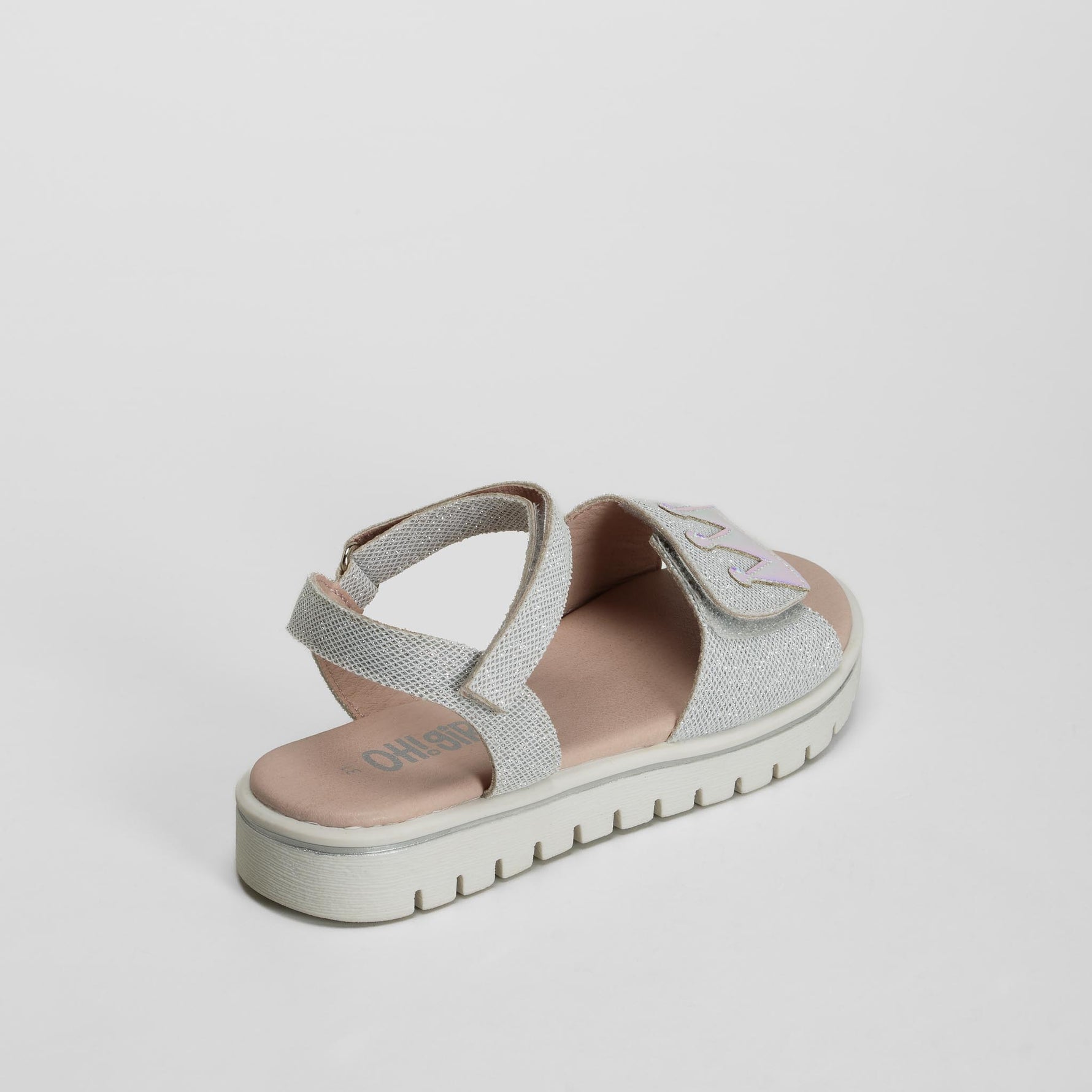 Sandalia plana corona plata OH GIRL!