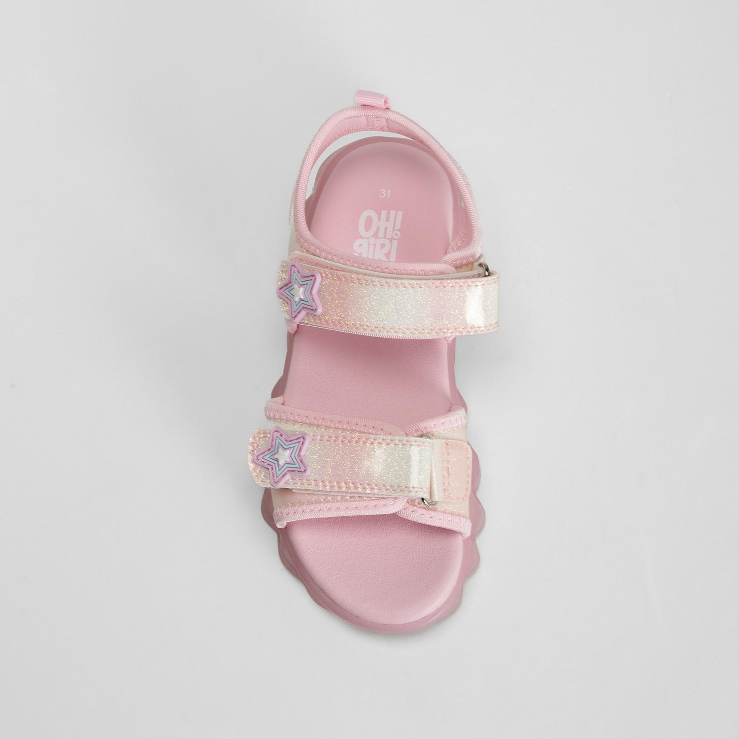 Sandalia plana goma rosa OH GIRL!