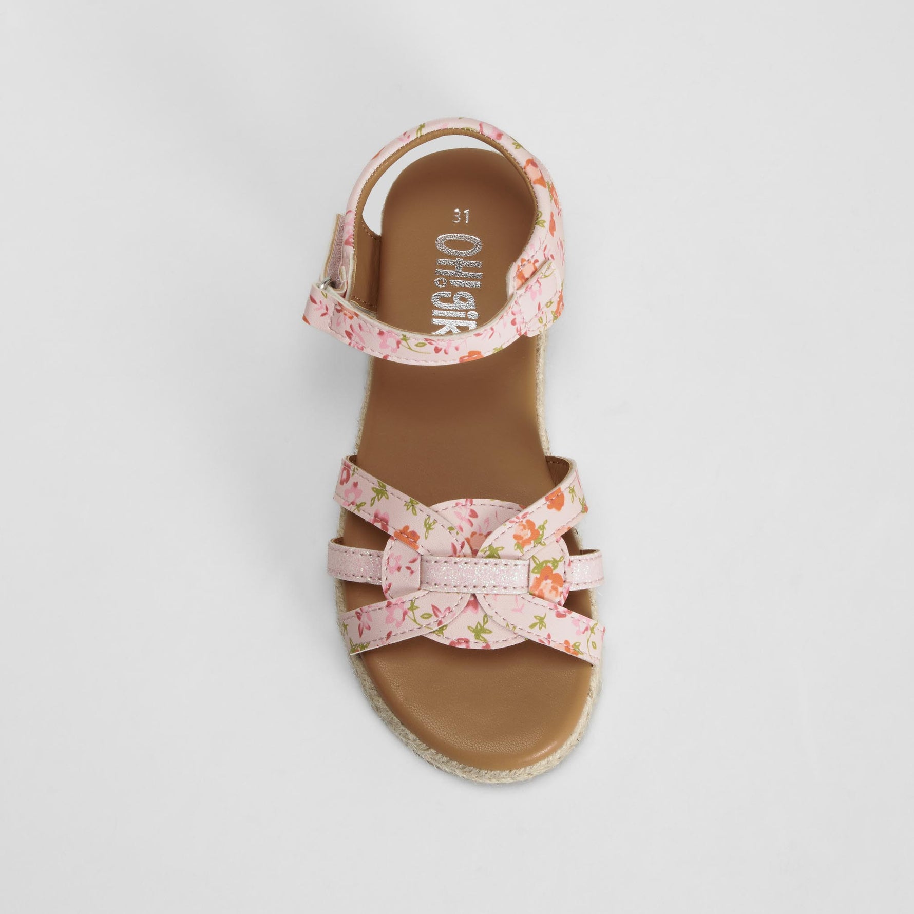 Sandalia yute floreada rosa OH GIRL!