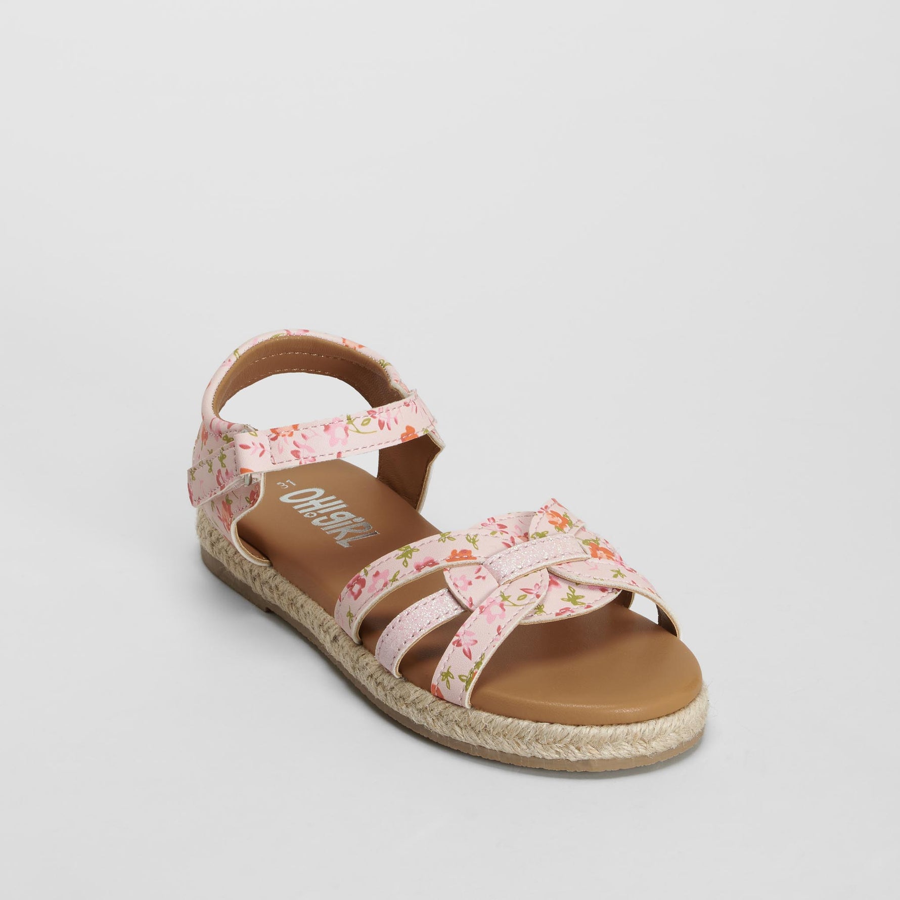 Sandalia yute floreada rosa OH GIRL!