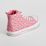 Zapatilla lona alta rosa unicornios OH GIRL!