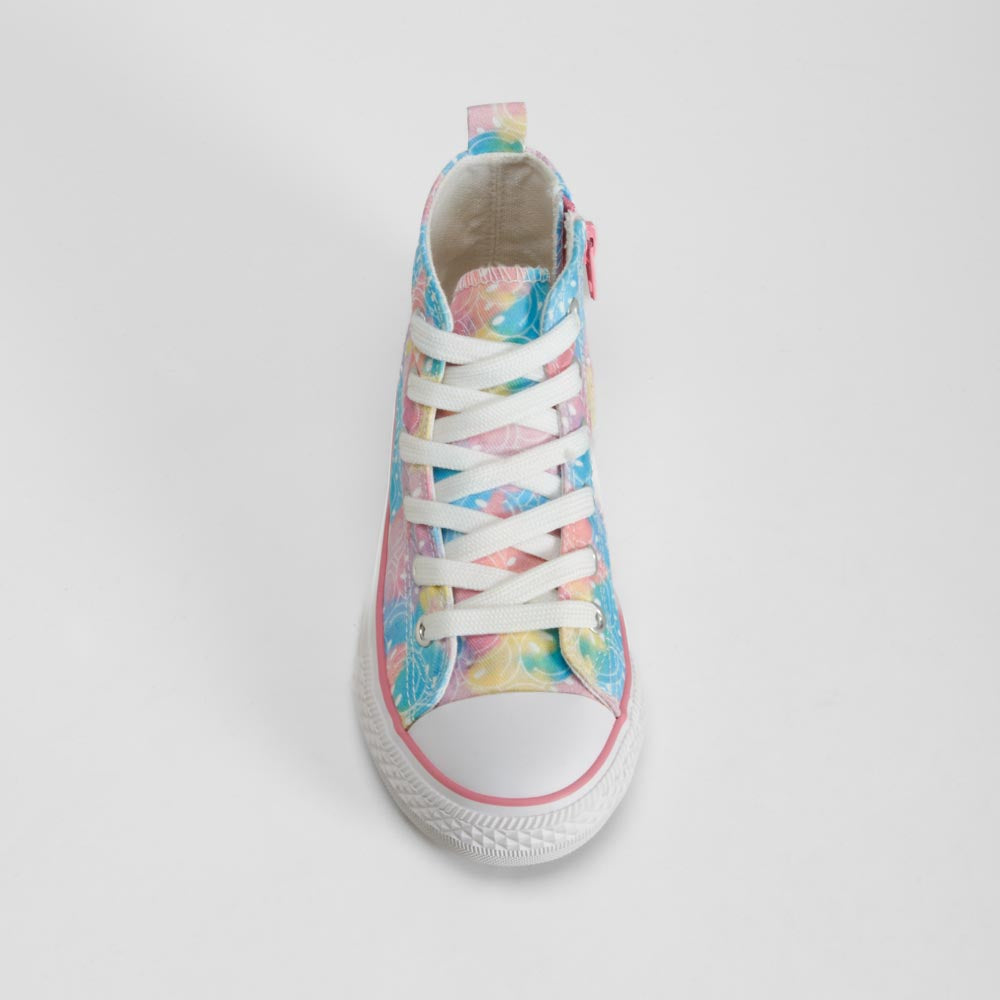 Zapatilla alta de lona multicolor OH GIRL!