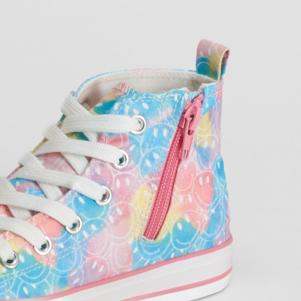 Zapatilla alta de lona multicolor OH GIRL!