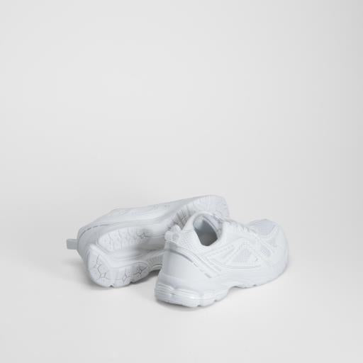 Sneaker chunky metalizada blanca XTI