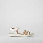 Sandalia tiras trenzadas beige COMFEET