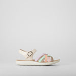Sandalia multitiras trenzada multicolor COMFEET