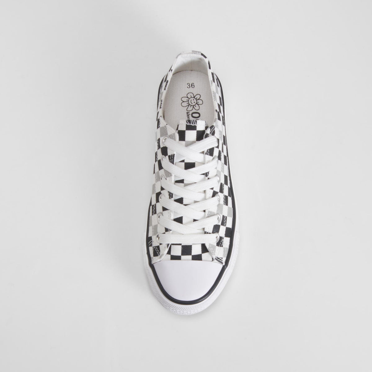 Zapatilla lona print damero multicolor OH GIRL!