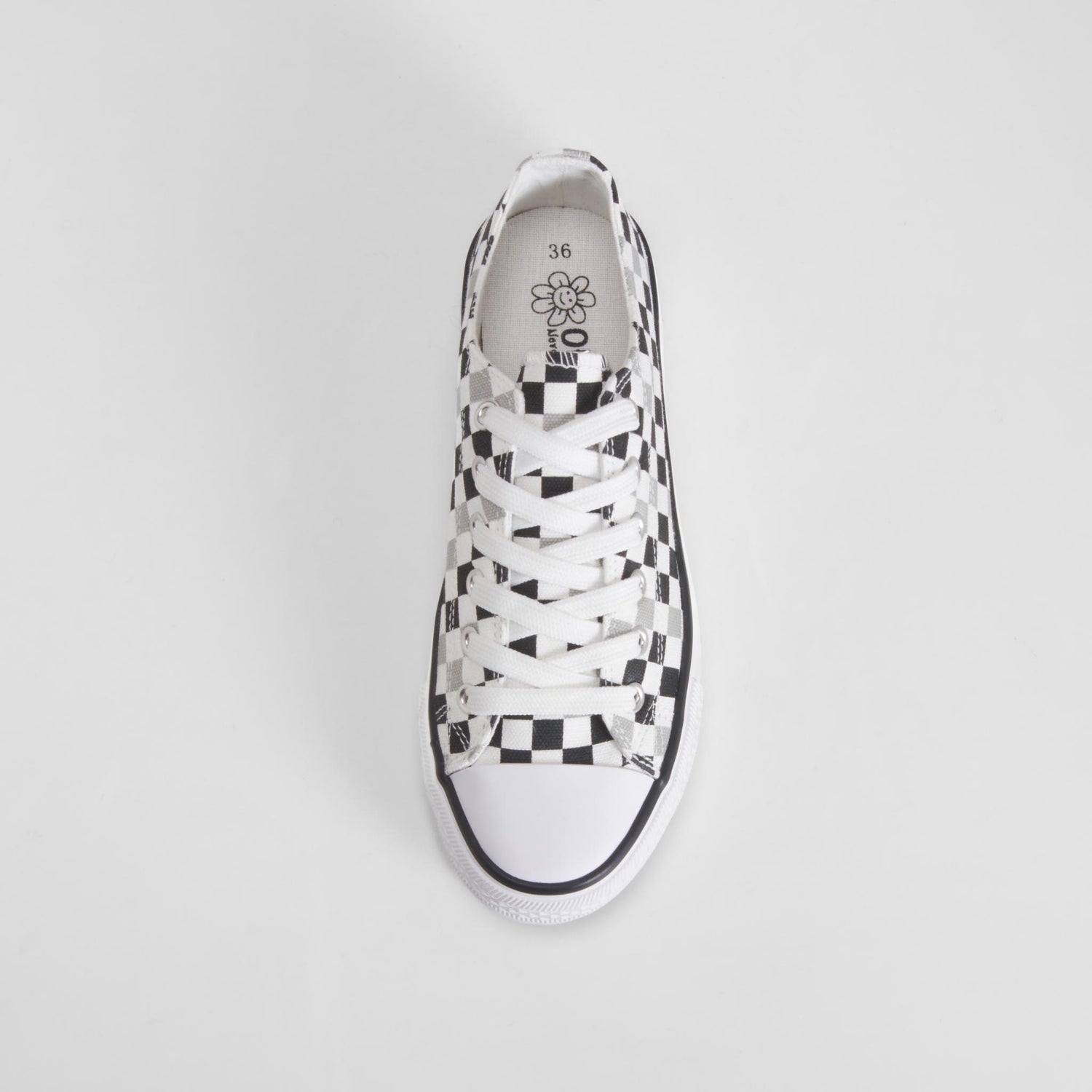 Zapatilla lona print damero multicolor OH GIRL!